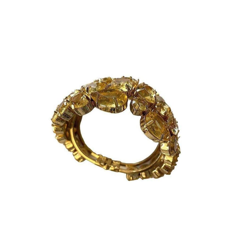 BCBGMAXAZRIA - Rhinestone Stone Cuff Bracelet - Picture 2 of 9